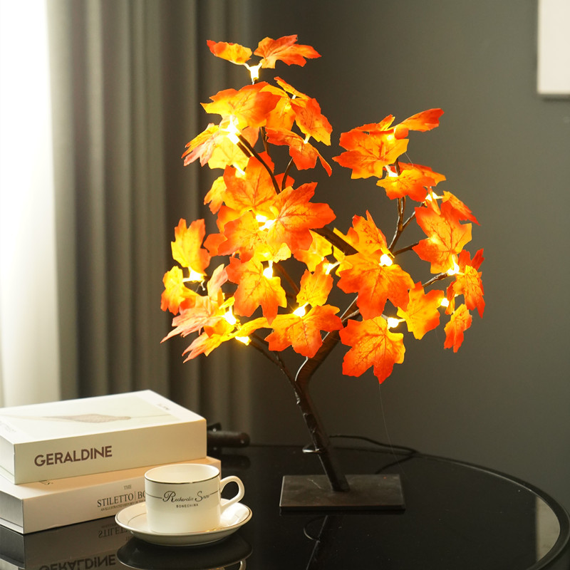 Đèn trang trí Đèn ngủ Đèn LED cây lá, cây đèn LED trang trí phòng