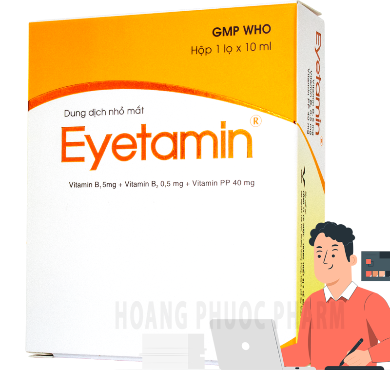 [HCM]Hộp Nhỏ Mắt Eyetamin Cung Cấp Vitamin Cho Mắt Hằng Ngày 10ml