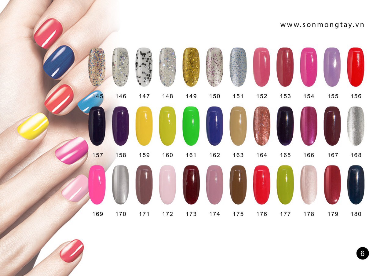 306 màu (Inbox chọn màu) Sơn móng tay Silver 16ml