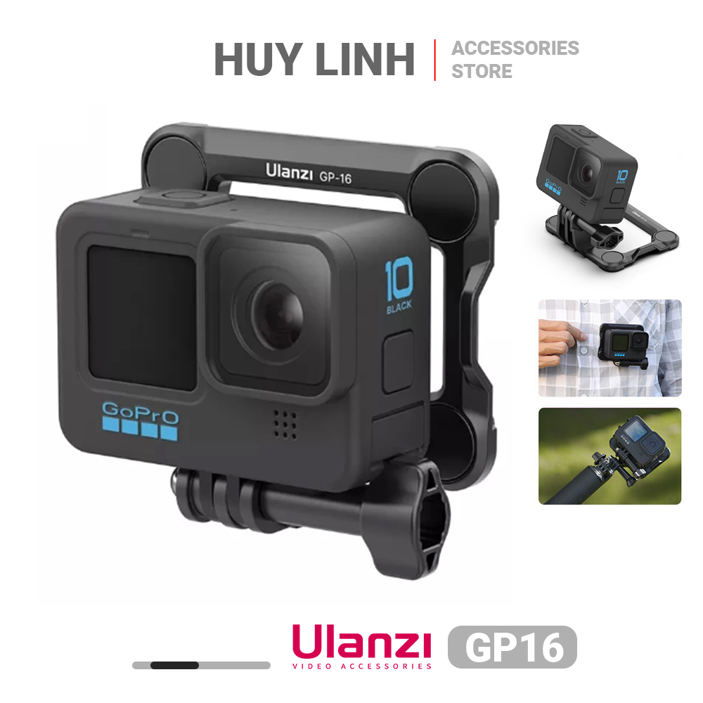 Ulanzi GP-16 Magnetic Mount - Ngàm đeo ngực cho GoPro, Sports Camera tích hợp nam châm