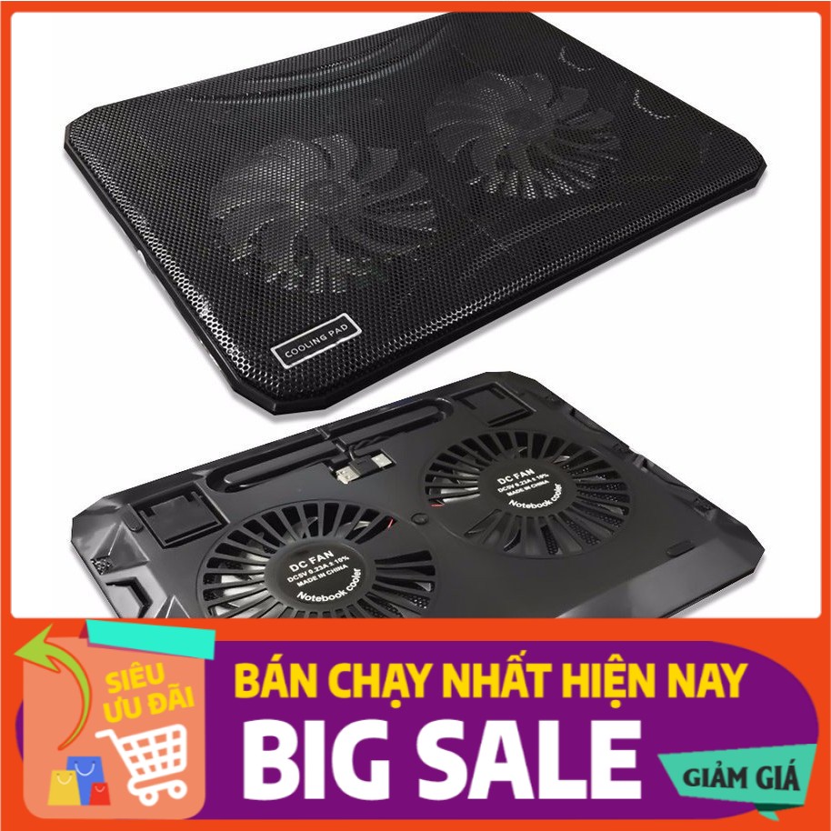 Đế Tản Nhiệt Laptop N130 Siêu Trâu 2 FAN