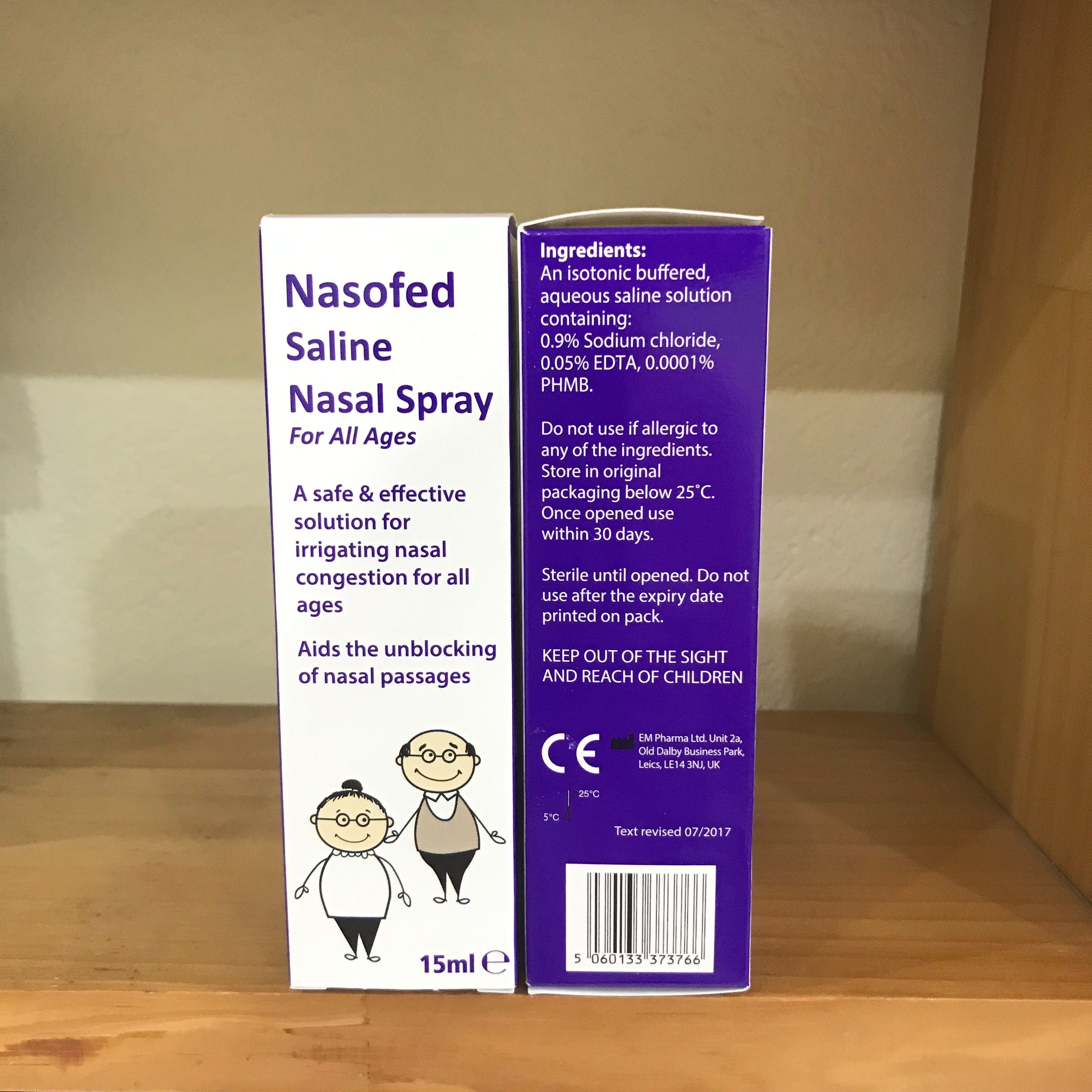 Xịt ông bà Nasofed Saline Nasal Spray