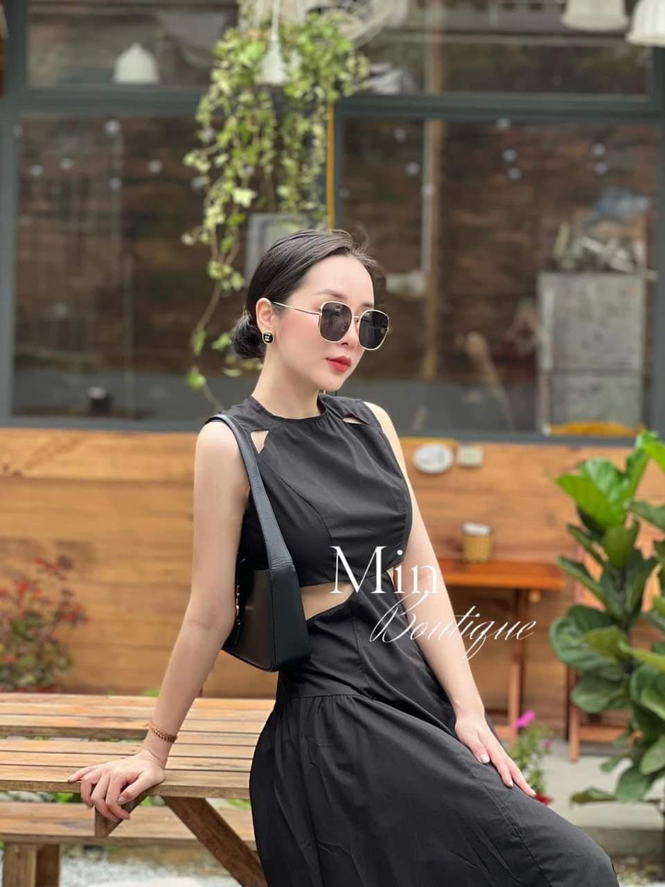đầm lụa hở eo sieu kute sang chảnh đẹp như hình ld22 (s789)