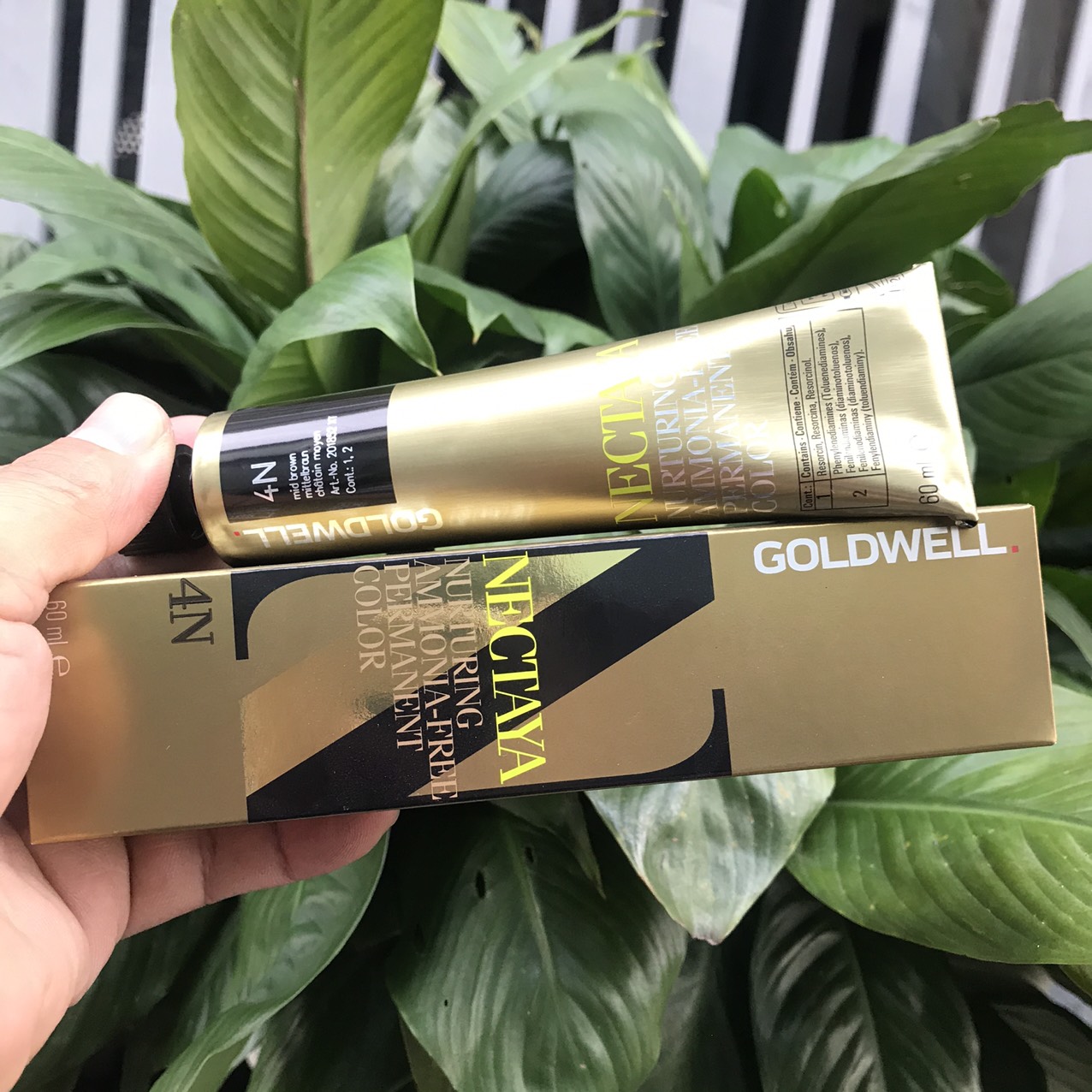 Thuốc nhuộm tóc phủ bạc Nectaya Goldwell Free Amoniac 60ml NEW
