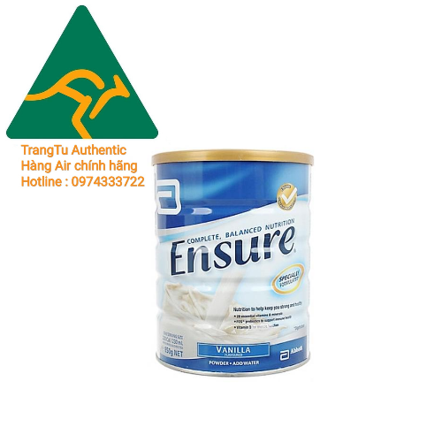 Sữa Ensure Úc 850gr Úc chính hãng [date mới]