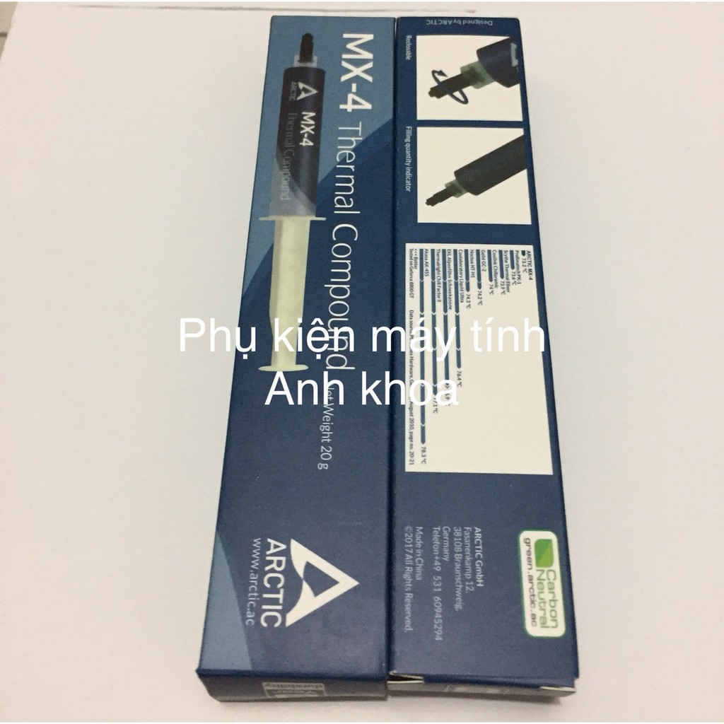 Keo tản nhiệt CPU Arctic MX4 20 gam (loại to)