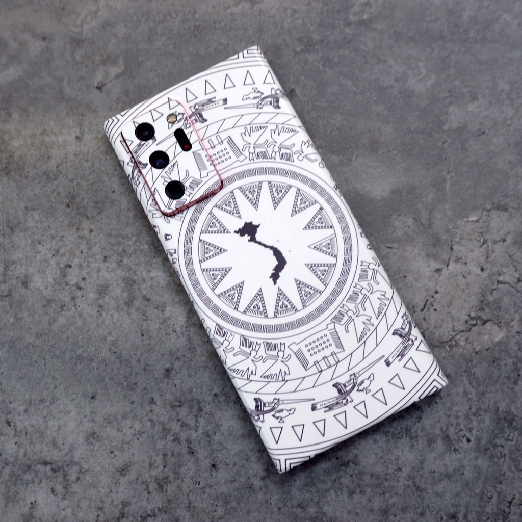 Dán skin trống đồng samsung note 20 ultra, note 10 plus, note 20, note 10, note 9, note 8 chất liệu nhập khẩu đức