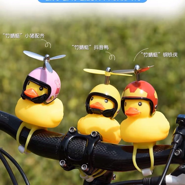 (KHÔNG ĐÈN ) VỊT ĐỘI NÓN BẢO HIỂM CÓ CHONG CHÓNG
