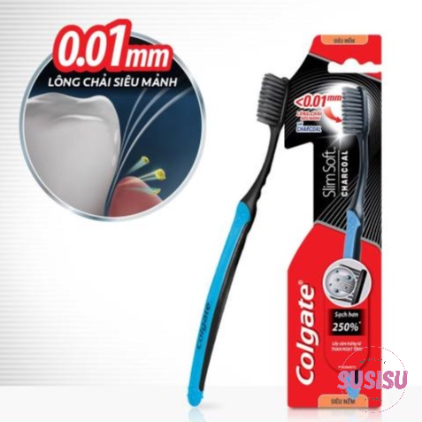 Toothbrush Colgate slim soft charcoal (soft) 1 piece