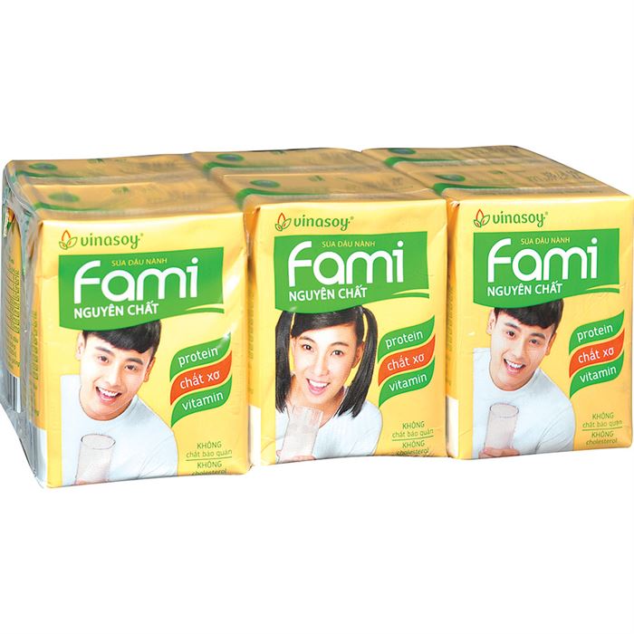Sữa đậu nành Fami lốc 6 hộp x 200ml