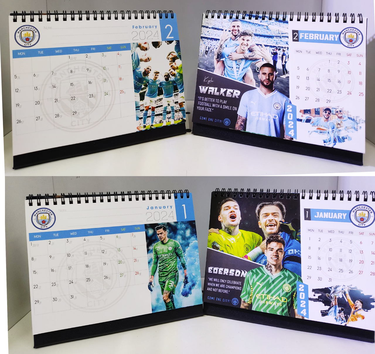 Lịch để bàn CLB bóng đá Man City năm 2024