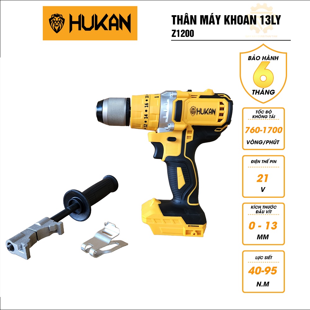[CHÍNH HÃNG]  Thân máy Khoan pin HUKAN Z1200
