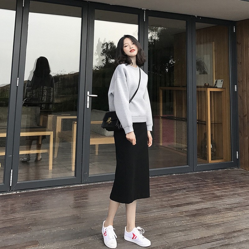 Set váy nữ thu đông thời trang hàng quảng châu cao cấp trẻ đẹp