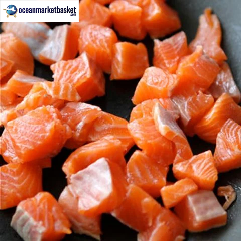 HCM - Cá hồi nhập khẩu cắt thỏi / Salmon Cut Cubes