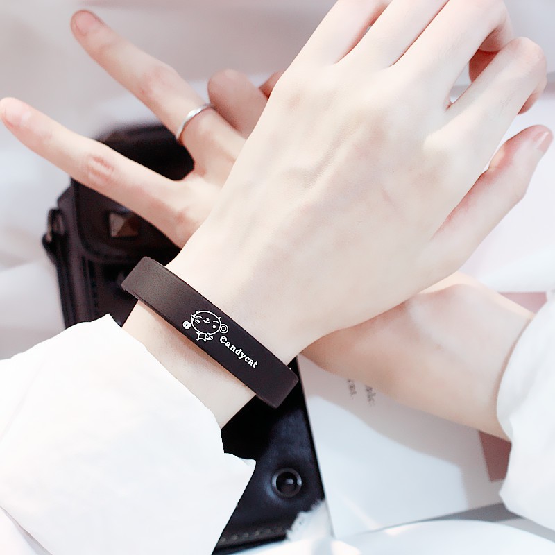 Vòng tay silicon CanDyCat thời trang phong cách Hàn