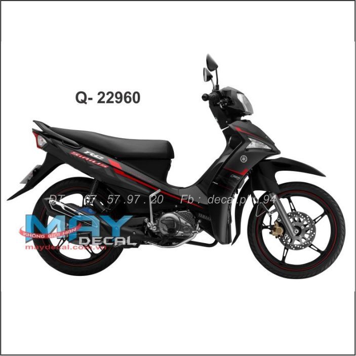 Tem rời Sirius Fi đỏ đen giả zin (x)|mẫu mã đa dạng|chi tiết sắc nét|nhận làm Tem rời theo yêu cầu, cam kết hàng đúng với hình mô tả