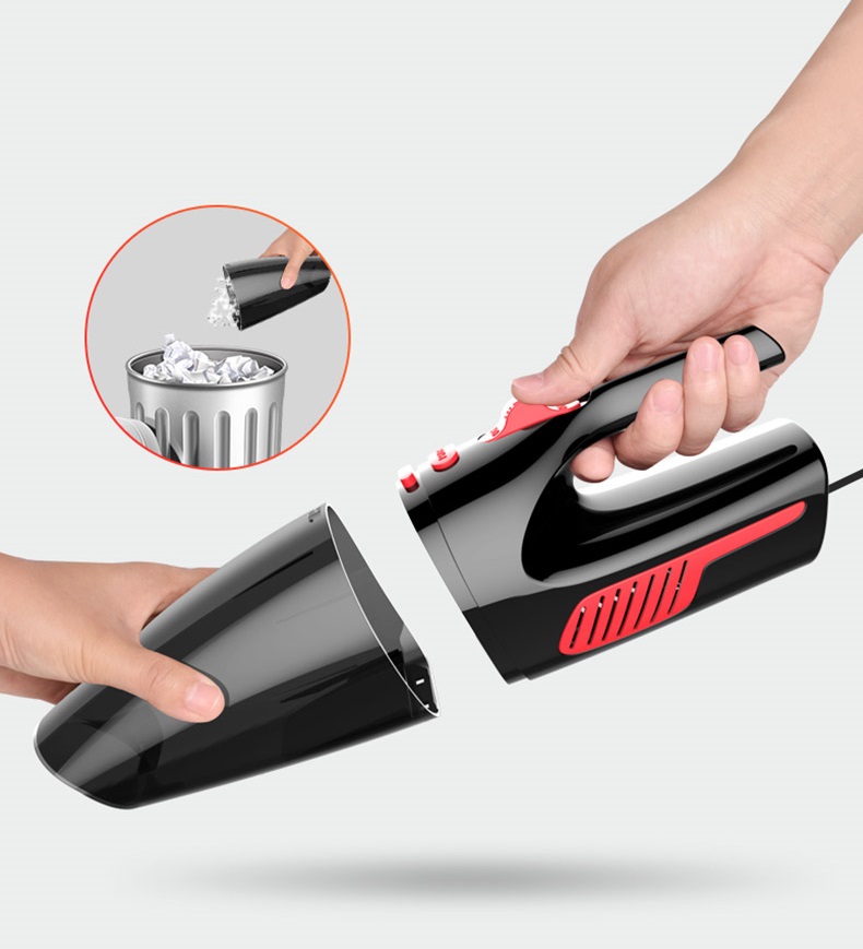 Máy Hút Bụi Ô Tô 12V Có Bộ Đổi Nguồn 220V