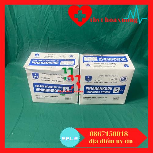 Bơm tiêm 1 lần Vinahankook 5ml