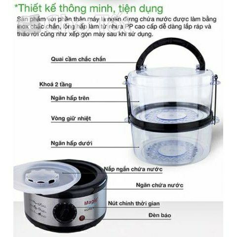 MÁY HẤP THỰC PHẨM MAGIC KOREA ( model : A - 64 )