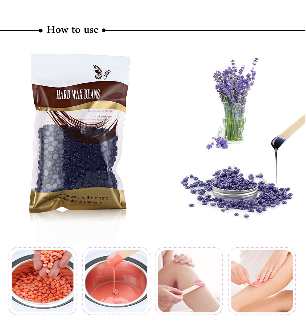 [HCM]Sáp wax lông nóng hạt đậu 100g tẩy tế bào chết cho da lông mọc chậm và mềm