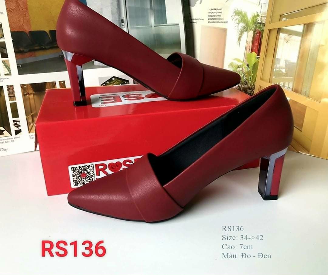 Giày cao gót 7cm, RS136 (có hình thật)