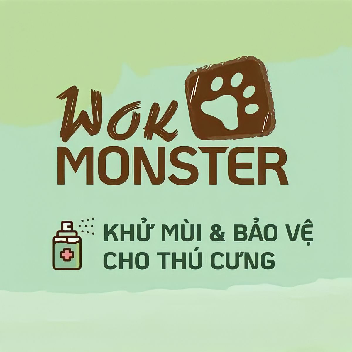 Xịt tắm khô thú cưng – WOK MONSTER