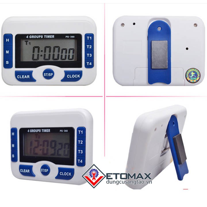 Đồng hồ bấm giờ đếm ngược điện tử 4in1 ps-360
