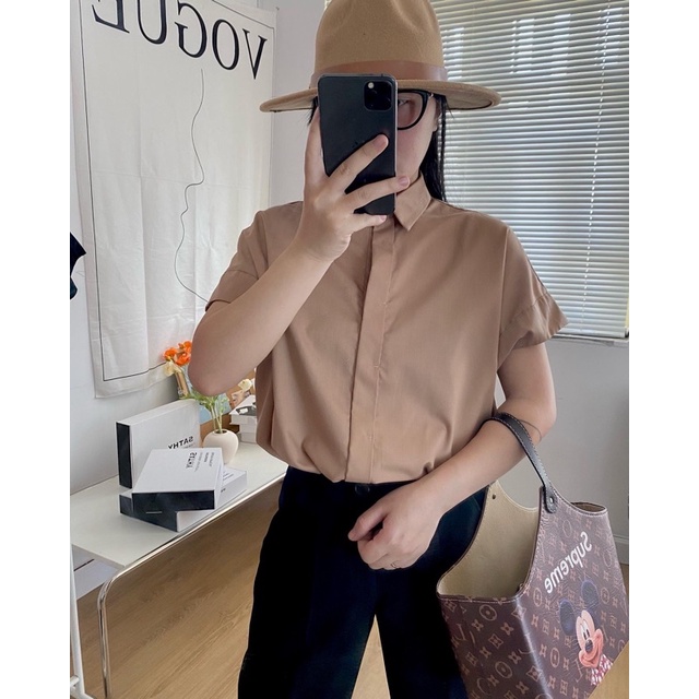 Áo sơ mi nữ SATHY tay cánh dơi cao cấp ( doly shirt)