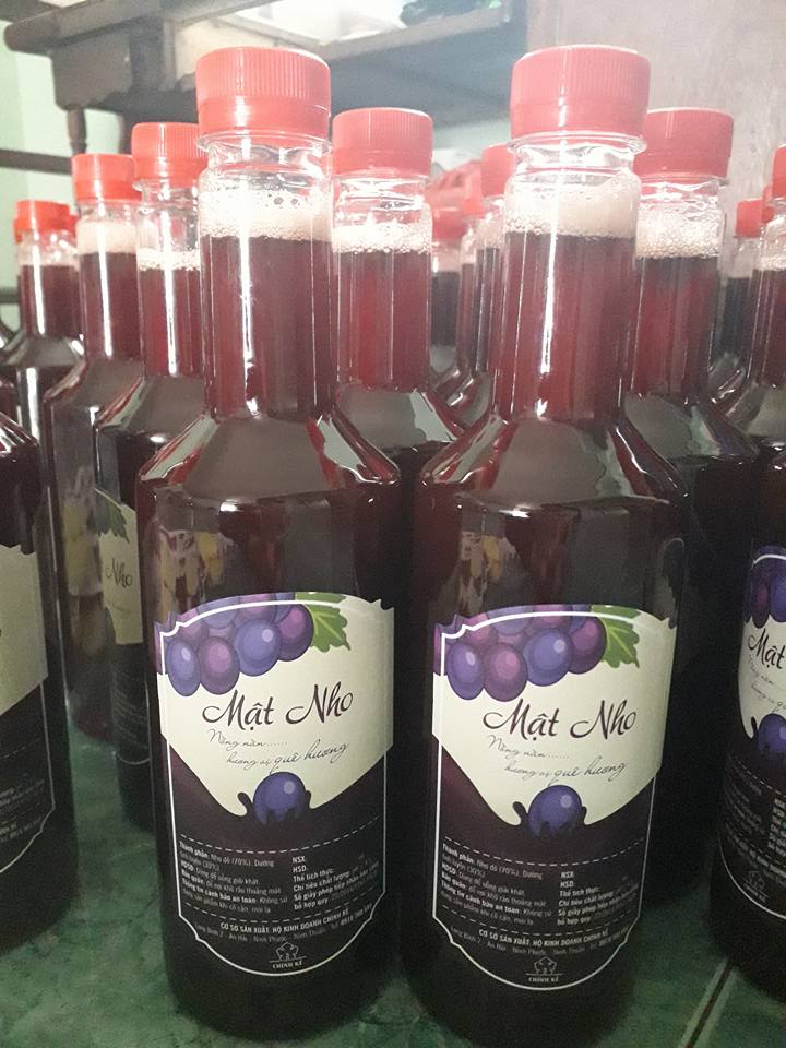 [HCM1] MẬT NHO PHAN RANG – NINH THUẬN (Chai nhựa 750ml)