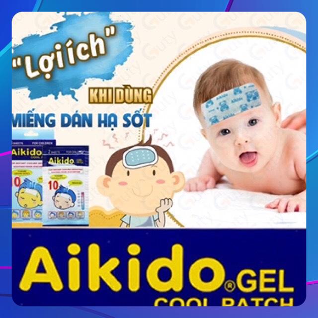 MIẾNG DÁN HẠ SỐT NHANH AIKIDO GEL COOL PATCH (Hộp 6 miếng)