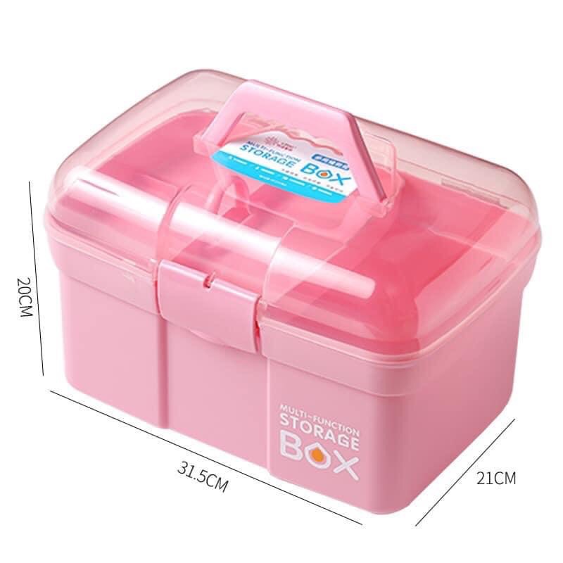 [Siêu Rẻ]  Cốp Nhựa Đựng Đồ Nail, Mi, Phun Xăm