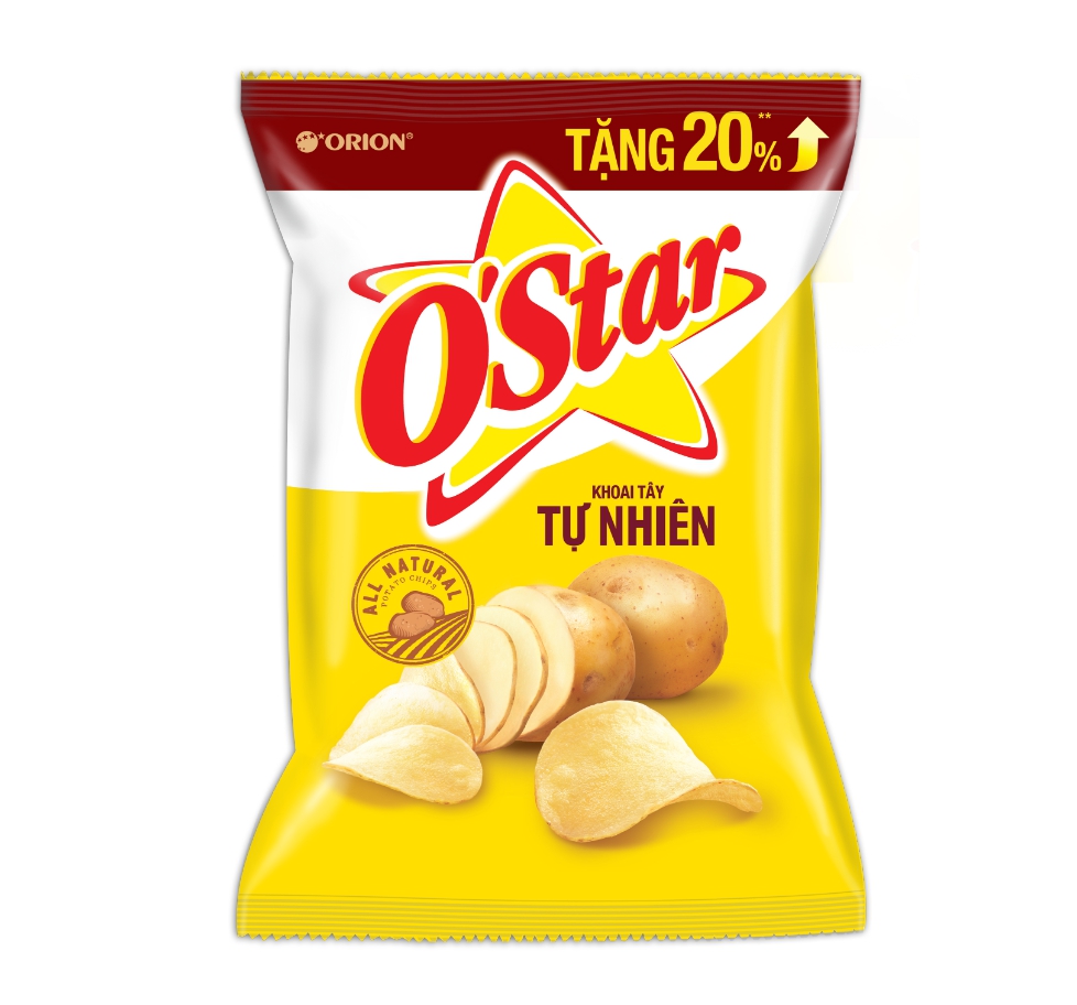 Combo 5 Bánh OStar Tự nhiên 63G (5 gói x 63g)