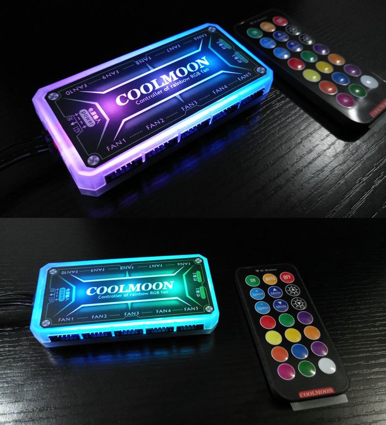 Remote Điều Khiển Hub Fan Led RGB Coolmoon