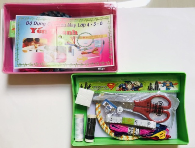 BỘ DỤNG CỤ THÊU MAY LỚP 4, 5, 6