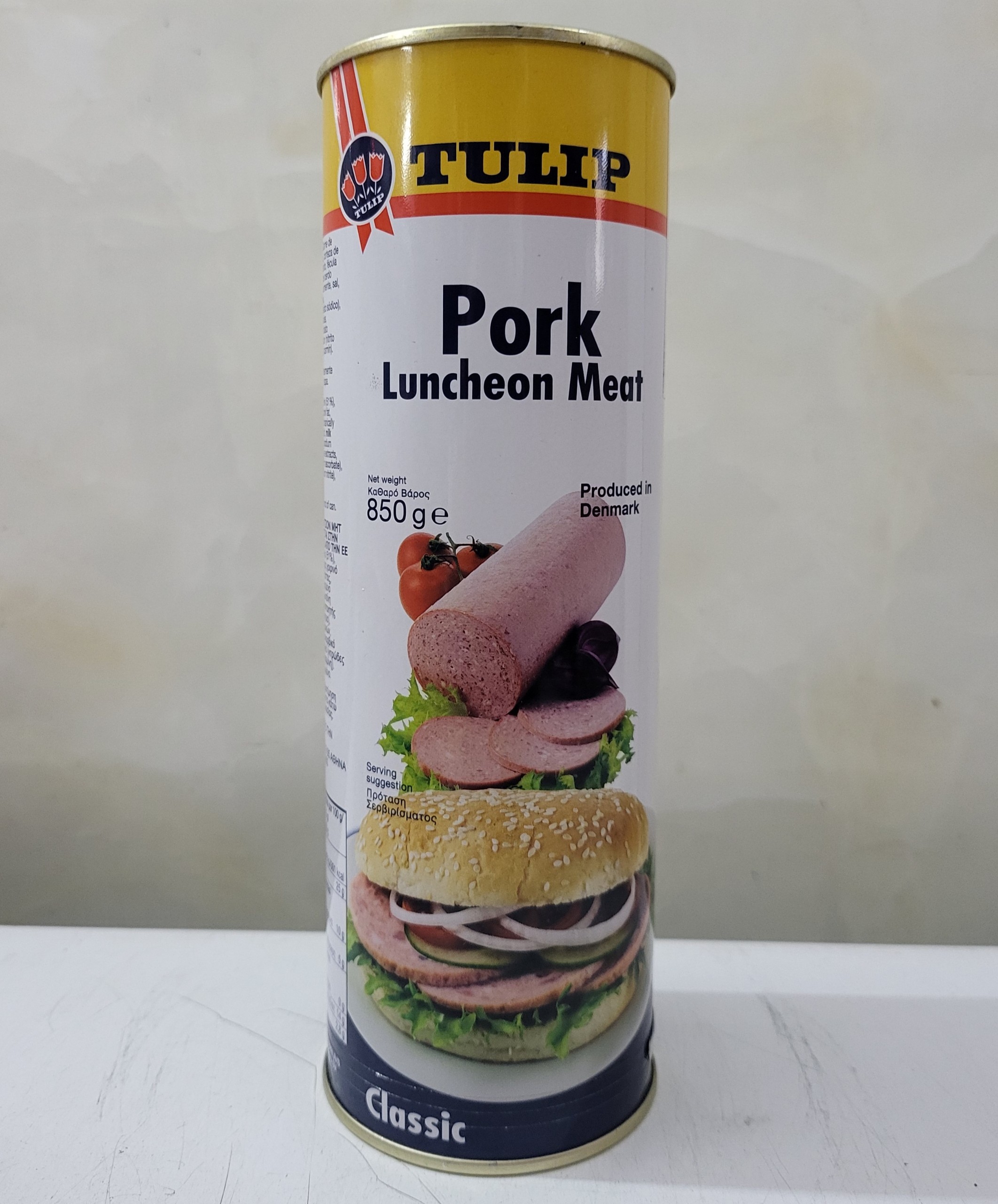 Thịt heo hộp tulip classic pork lucheon meat