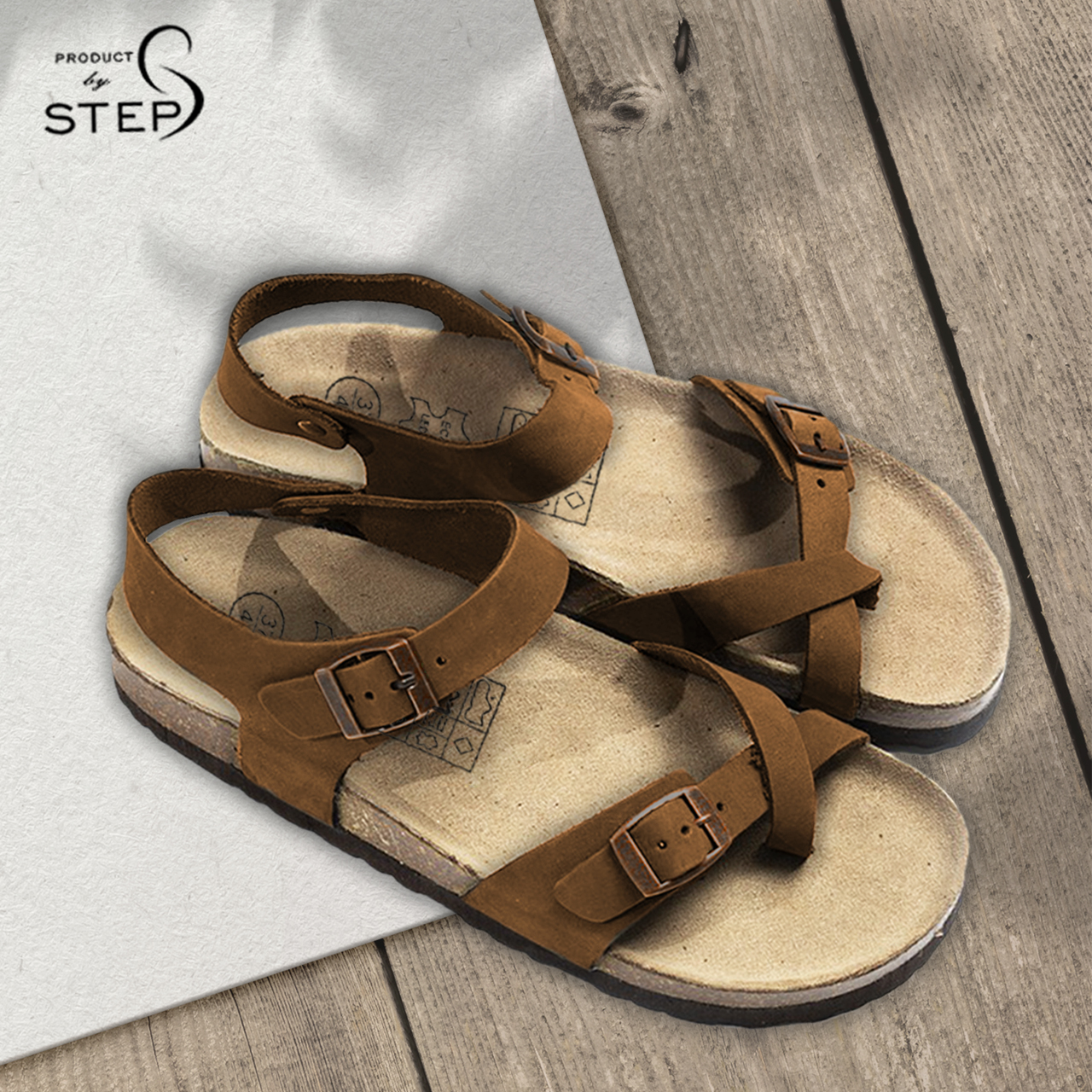 [Sandal] Giày đế trấu Unisex Da thật xỏ ngón (size 35-45)