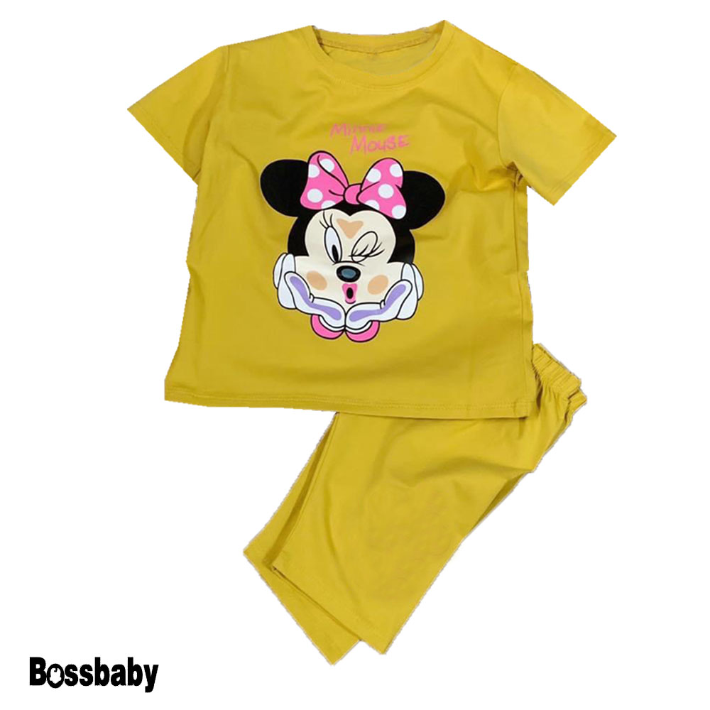 [HCM]Bộ đồ ngắn taybộ meckey min MINMUOSE bé gái ( 6kg-26kg).BDBG25.