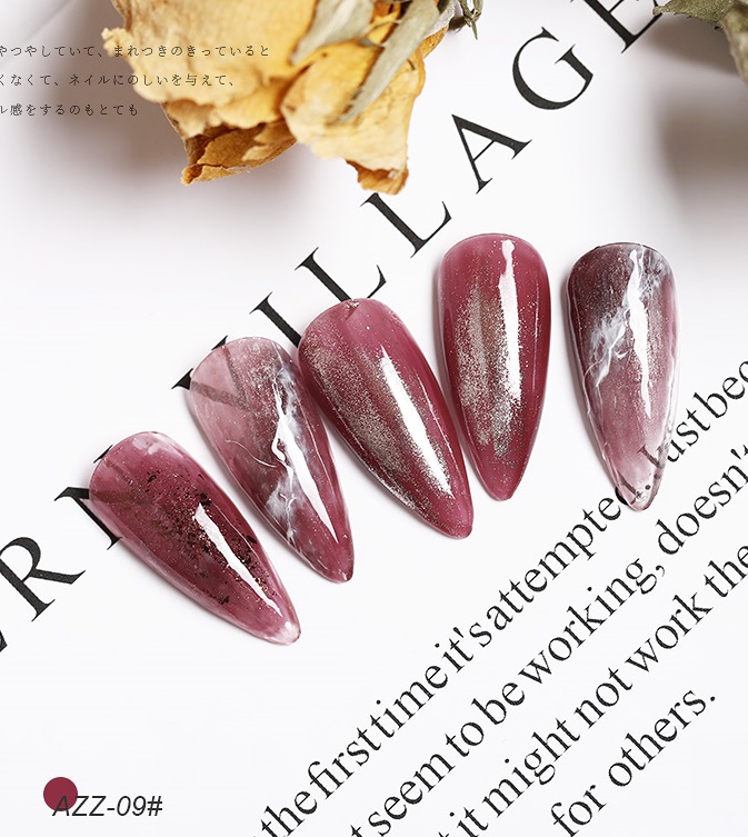 [HCM]Sơn gel AS red - Màu thạch hồng tím mã AZZ