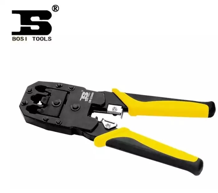 Kìm bấm cáp mạng Bosi BS-D3468 (Vàng)