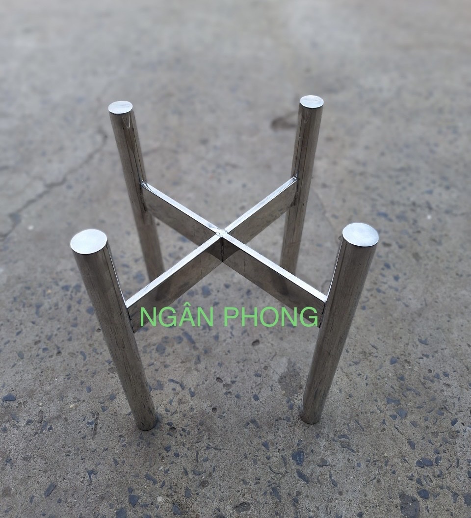 ( HCM ) CHÂN ĐẾ CHẬU HOA INOX 304
