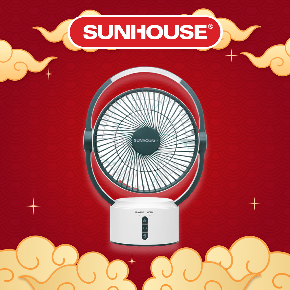 Quạt sạc tích điện SUNHOUSE SHD7116
