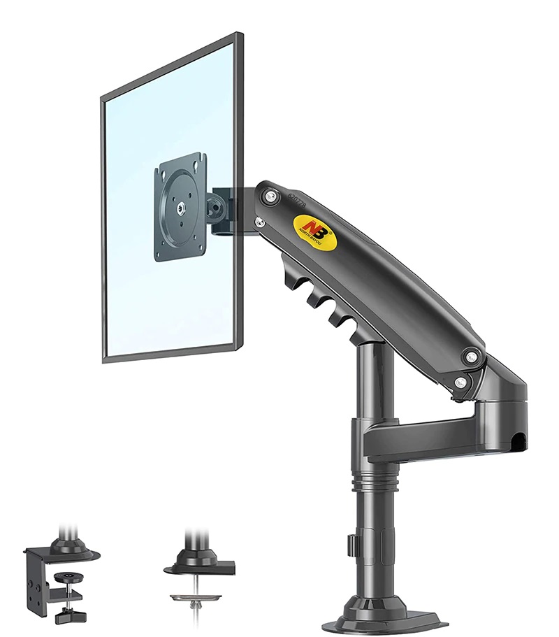 Giá treo màn hình máy tính gắn bàn NB F80 17-30 inch , Arm LCD treo màn hình H80 nâng hạ màn hình cao hơn F80, monitor arm M051 dạng cột