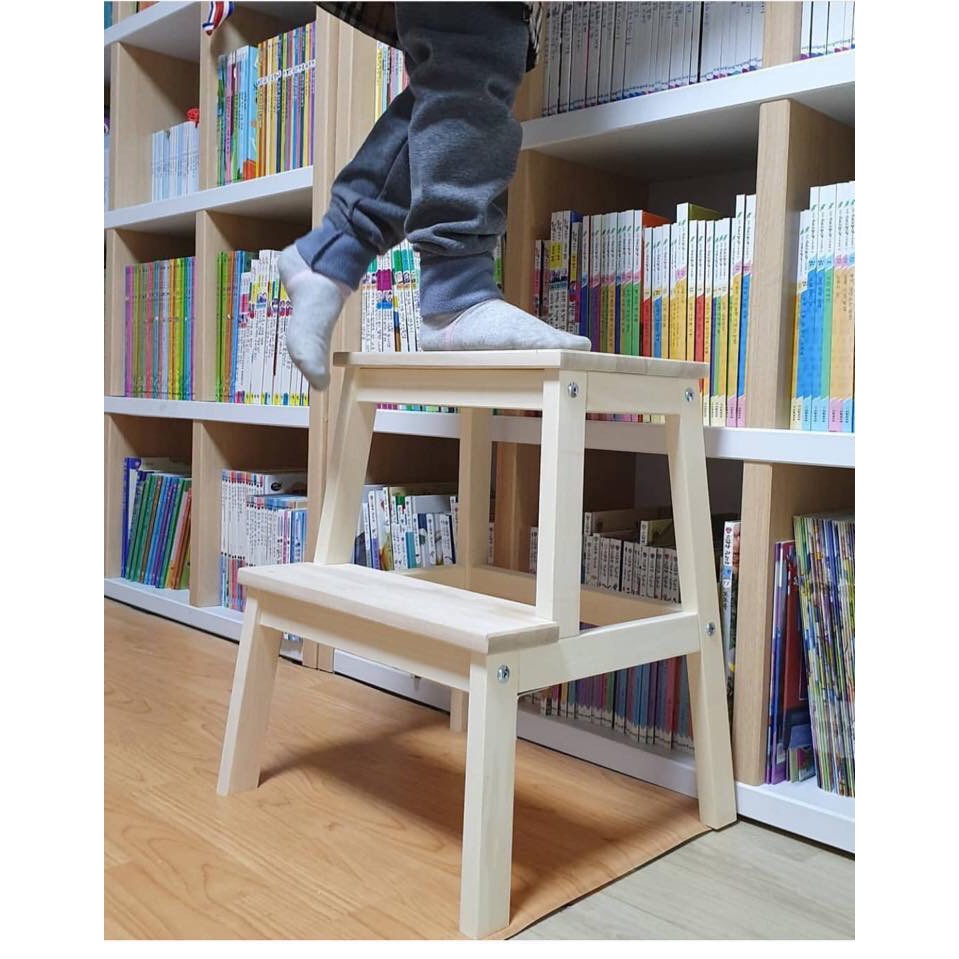Ghế bậc thang gỗ rắn chắc IKEA BEKVAM
