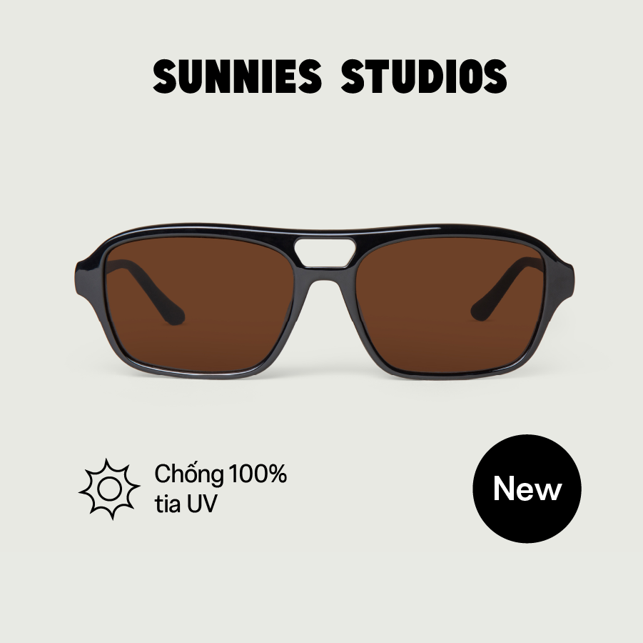 SUNNIES STUDIOS - Kính Mát Gọng Vuông Bern Cocoa - 60324RP-1-1