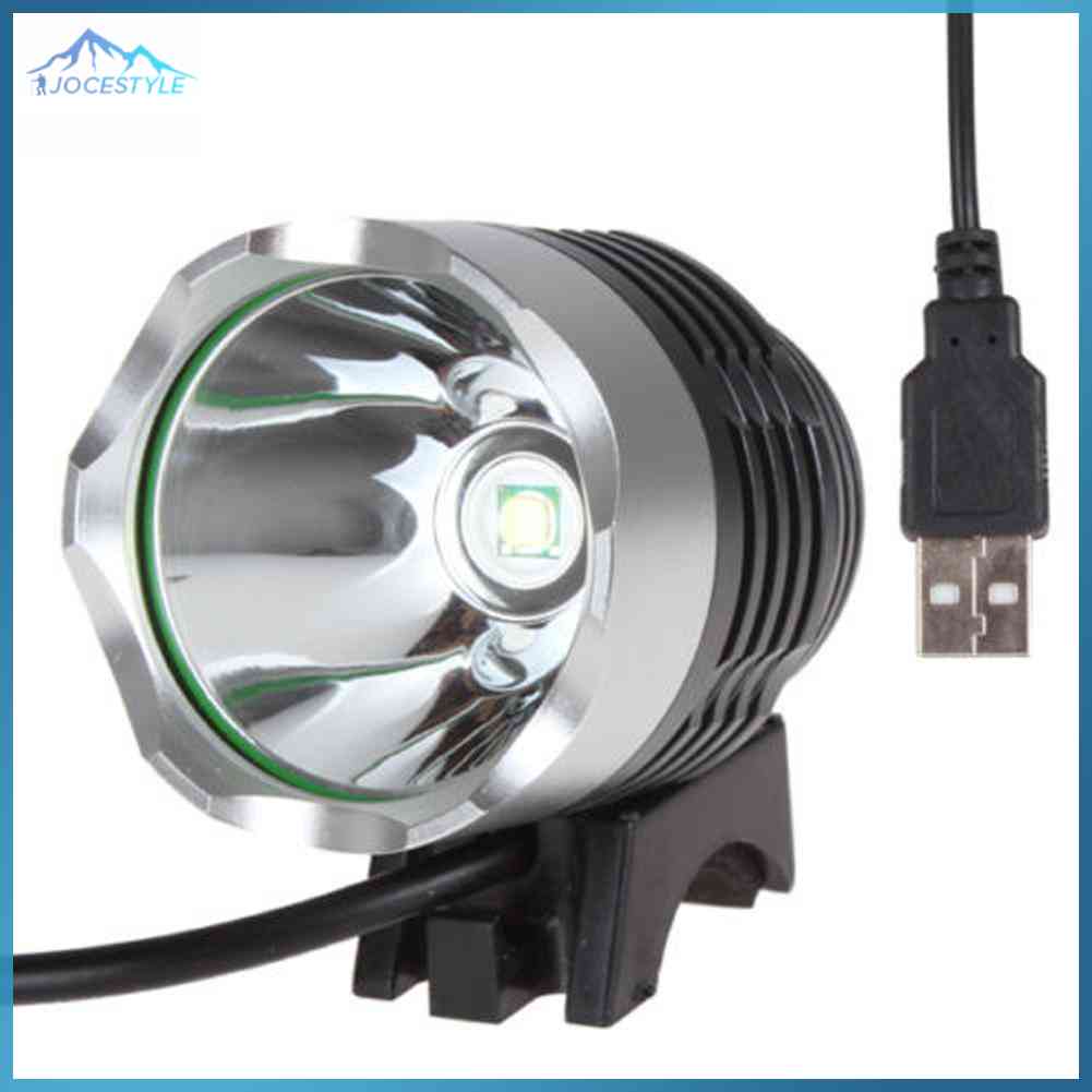 1200Lm Lumens 3 Modes XM-L T6 LED Bicycle Light Headlamp Q5 USB