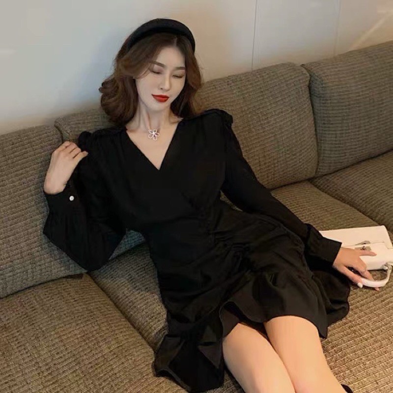 [HCM]Đầm ôm body tay dài xinh sắn