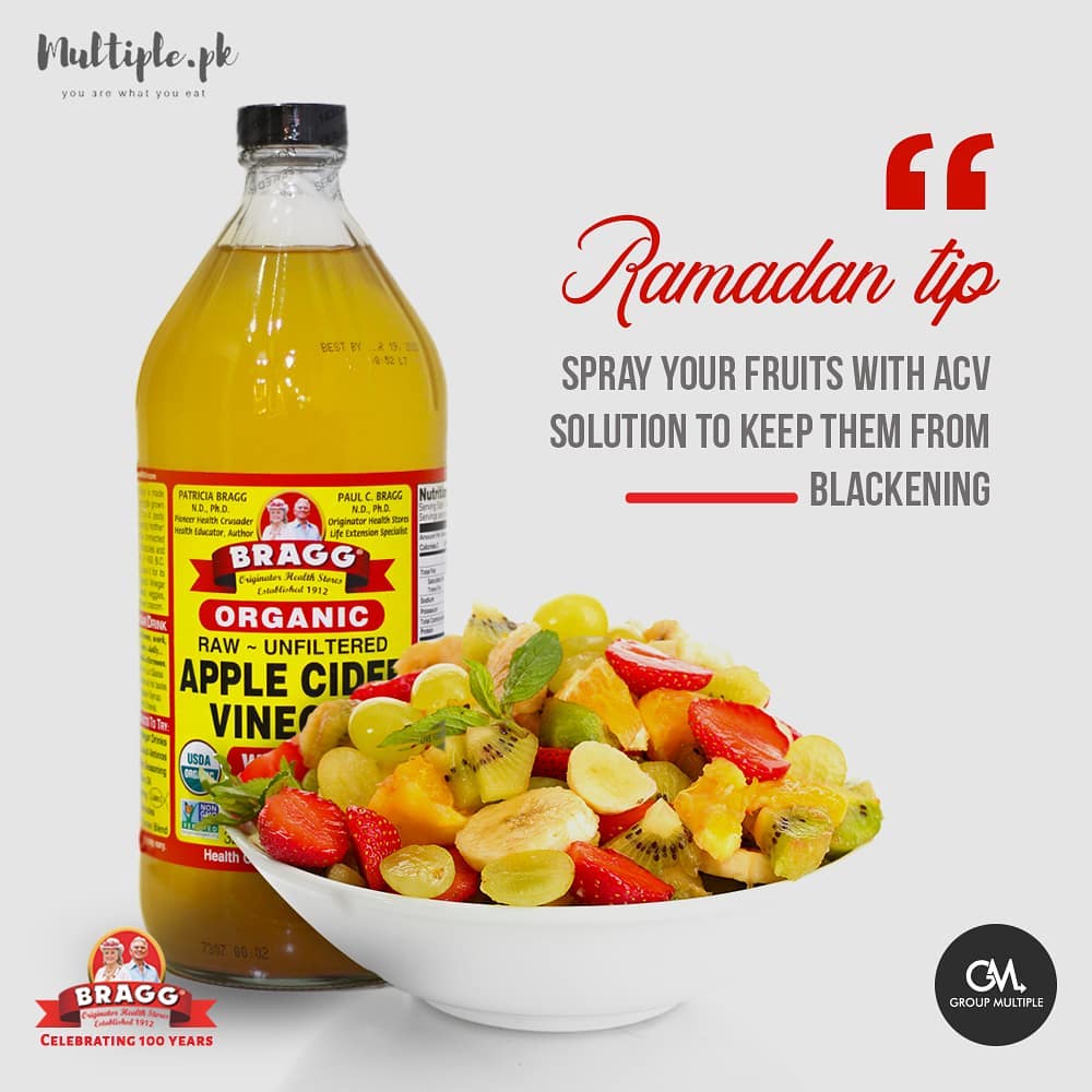 Giấm táo hữu cơ Bragg 946ml - Raw Apple Cider Vinegar - Ăn Kiêng - Giảm cân - Giảm Cholesterol - Ăn thực dưỡng - Organic Stores