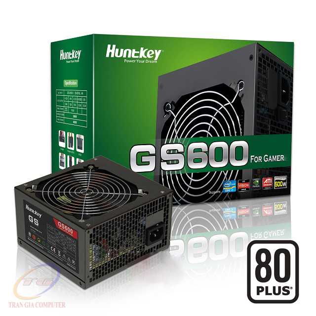 Nguồn máy tính Huntkey GS600 600W – 80 Plus