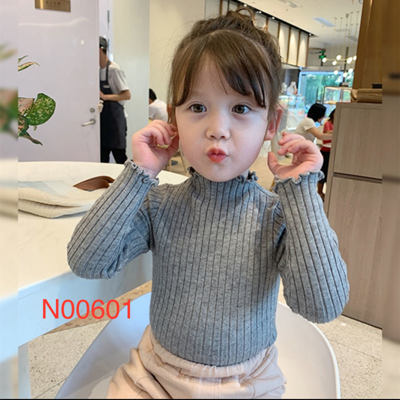 Áo len tăm cổ bèo cho bé gái ( N00601 )