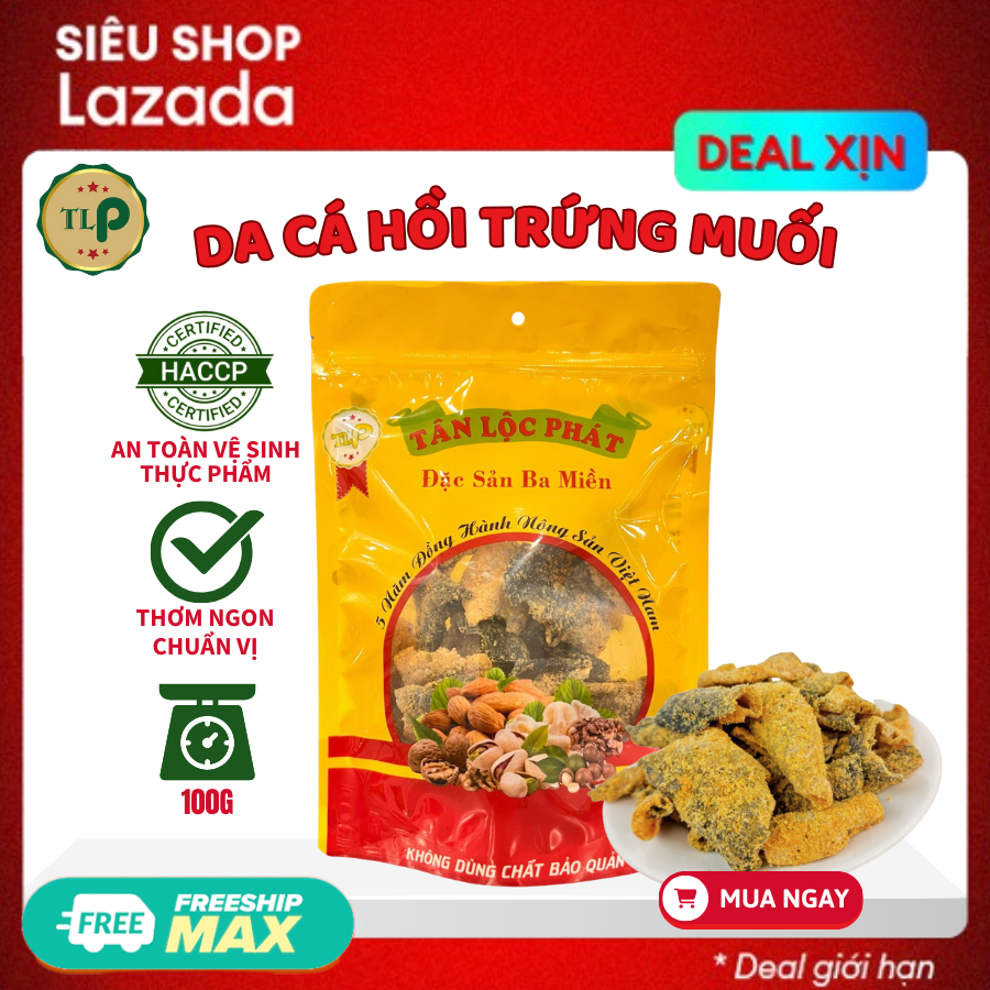 DA CÁ HỒI TRỨNG MUỐI TÂN LỘC PHÁT BỊCH 100G